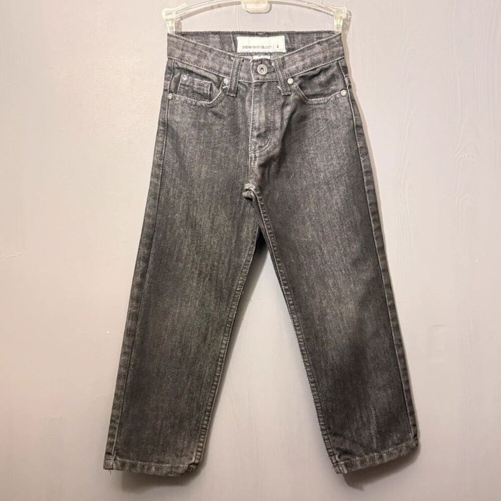 Paper Denim & Cloth Loose Wide Leg Jeans Size 4 Black Relaxed Denim